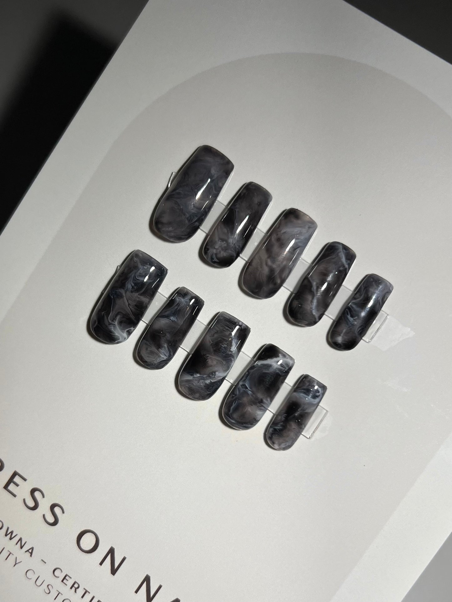 Smokey Black Marble - PREMADE